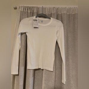 Brandy melville cream shirt new